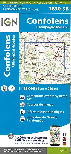 IGN - 1830 SB CONFOLENS 1 25 000