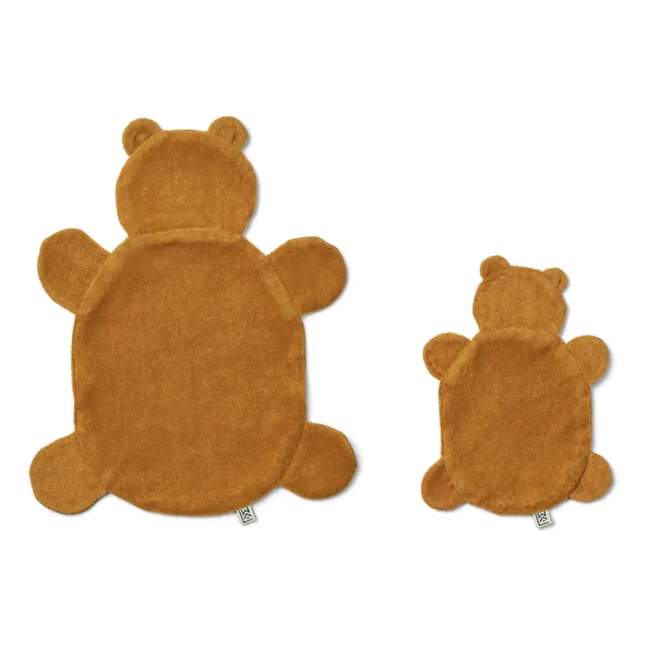 Liewood Doudou lange Janai - Set de 2 | Mr bear/Golden caramel