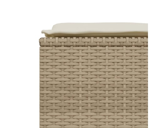 VIDAXL - Pouf Tabourets de jardin avec coussins lot de 4 beige résine tres...