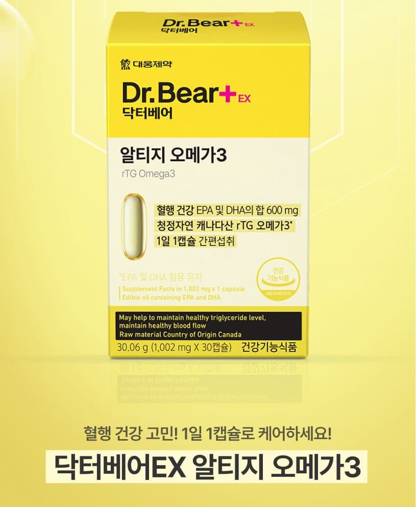 DAEWOONG - Dr.Bear+ EX rTG Omega3