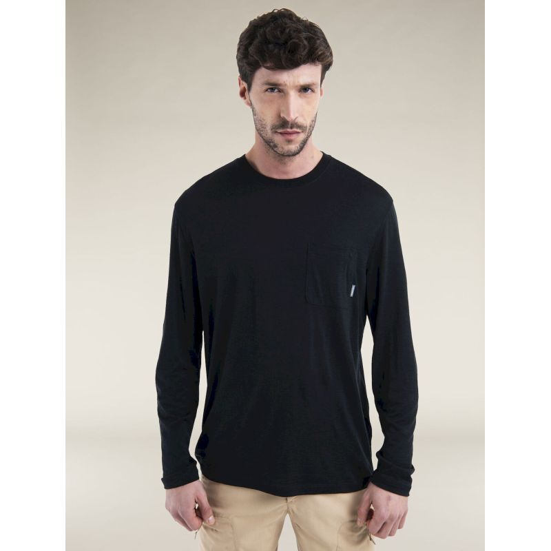 Merino Tech Lite III LS Relaxed Pocket Tee - T-shirt en laine mérinos homme