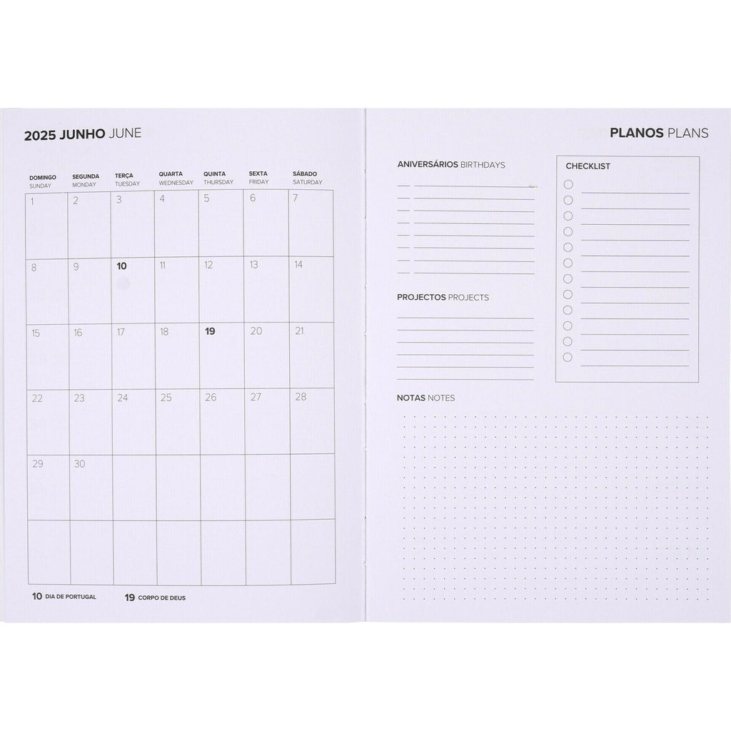 Agenda A5 2025 Semanal Plan Note! (artigo sortido)