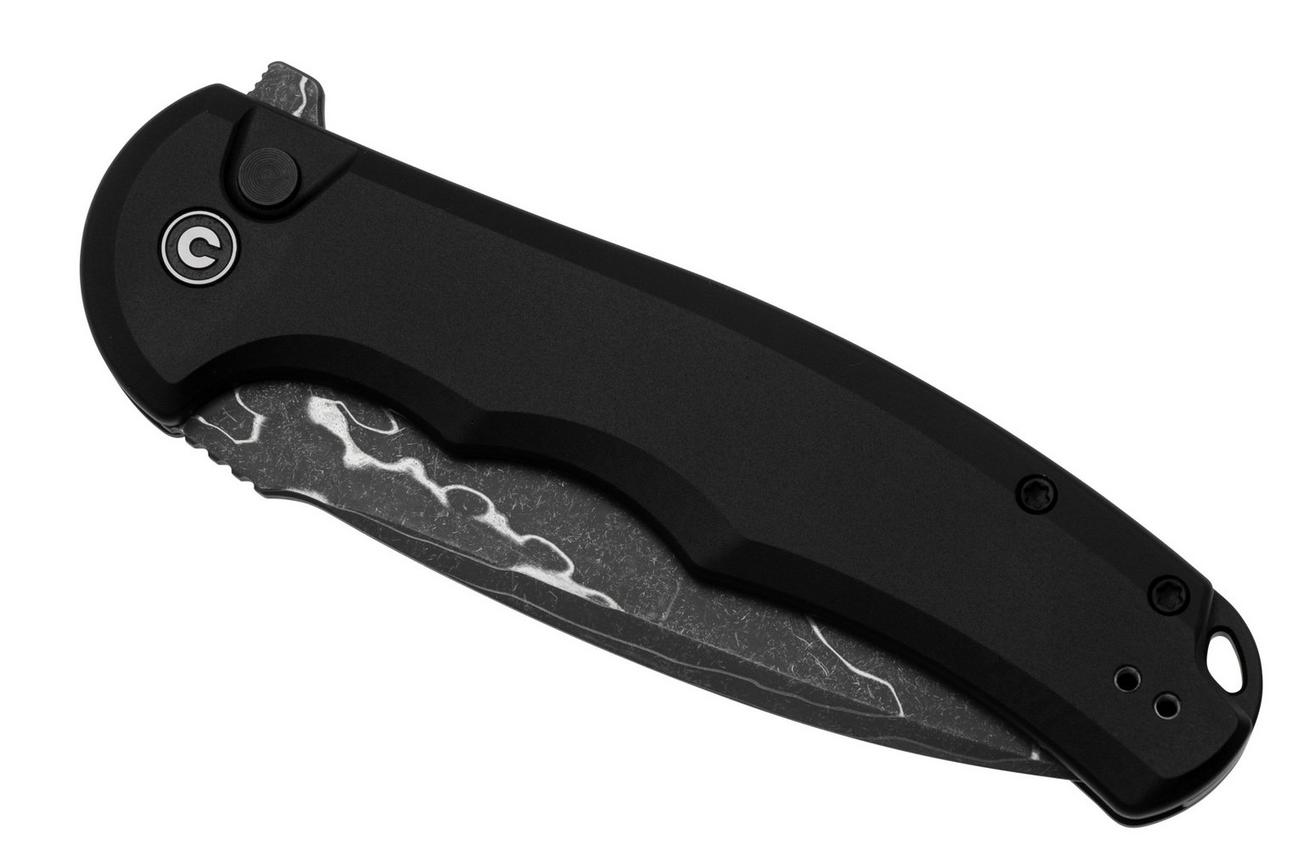 CIVIVI Button Lock Praxis C18026E-DS1 Damascus Black Aluminum, zakmes