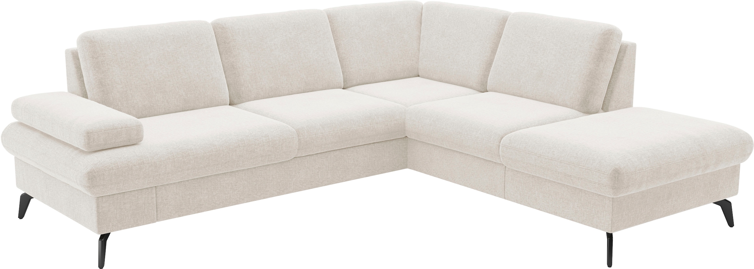 sit&more Ecksofa »Morris Jubi L-Form, B: 238 cm« mit Armteilfunktion & 1 Zierkissen, optional Bettfunktion