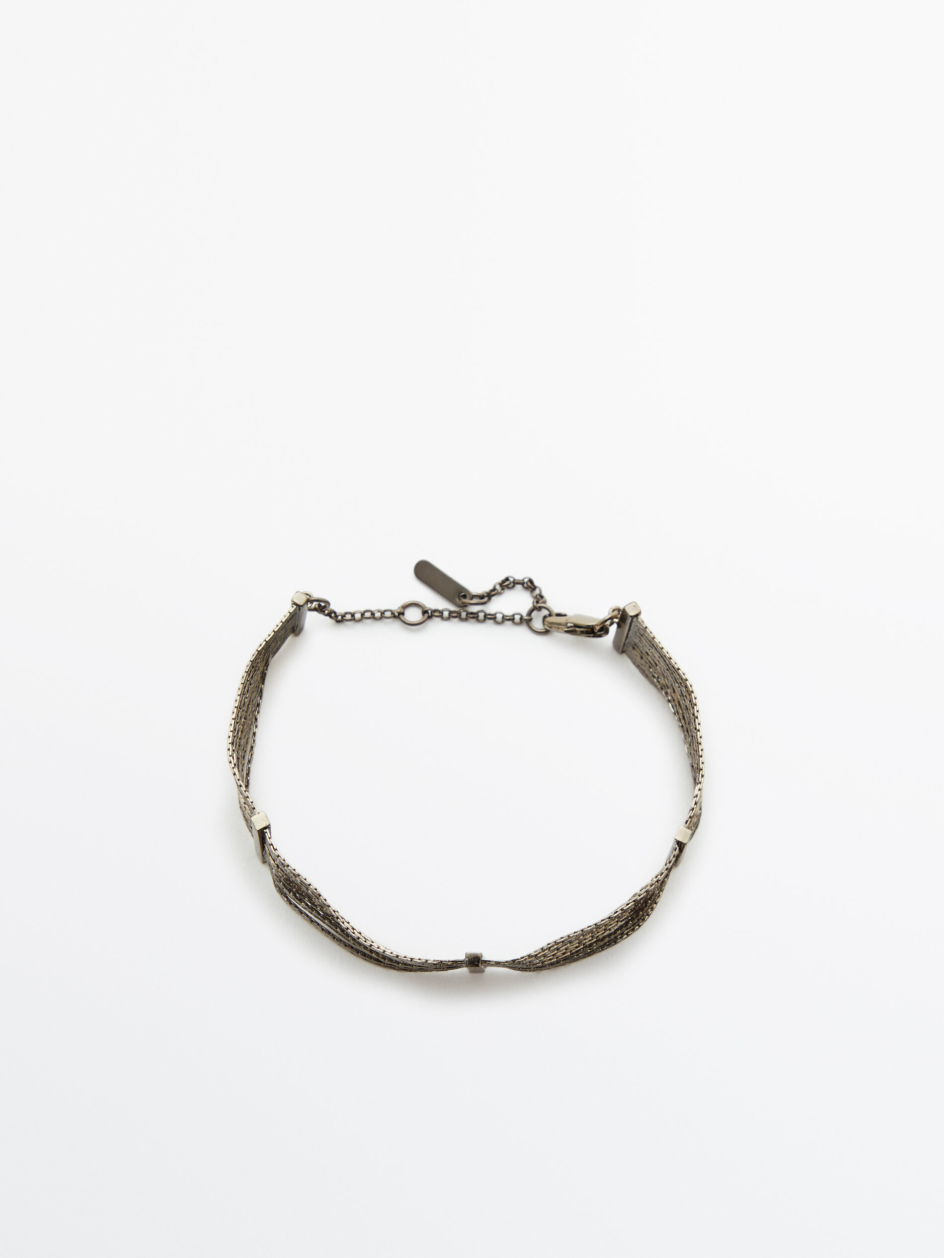 Pulsera cascata mini-cadena - Prata
