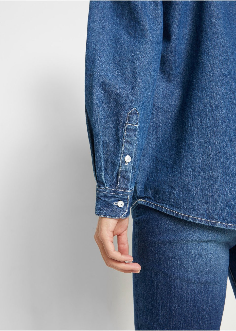 Chemisier en jean oversized