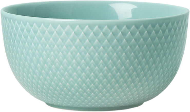 Lyngby Porcelæn Rhombe Skål Ø13 cm aqua porcelæn Blå