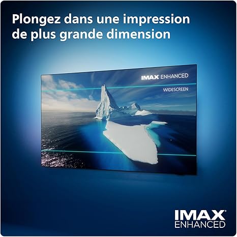 Philips Ambilight 42OLED809 Smart TV OLED 4K - Écran 42 Pouces, Plate-Forme P5 AI Perfect Picture Ultra HD, Google TV, Dolby Vision et Son Dolby Atmos, Fonctionne avec Alexa et Google Assistant [Classe énergétique G]