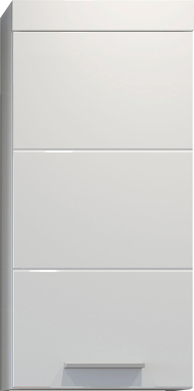 welltime Hängeschrank »Dormoletto« Weisser Badschrank mit waagerechter Fräsung - Masse (B/T/H) 35/16/75 cm