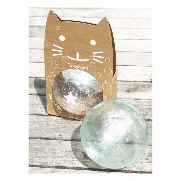 Ratatam Ballon bulle paillettes | Argenté