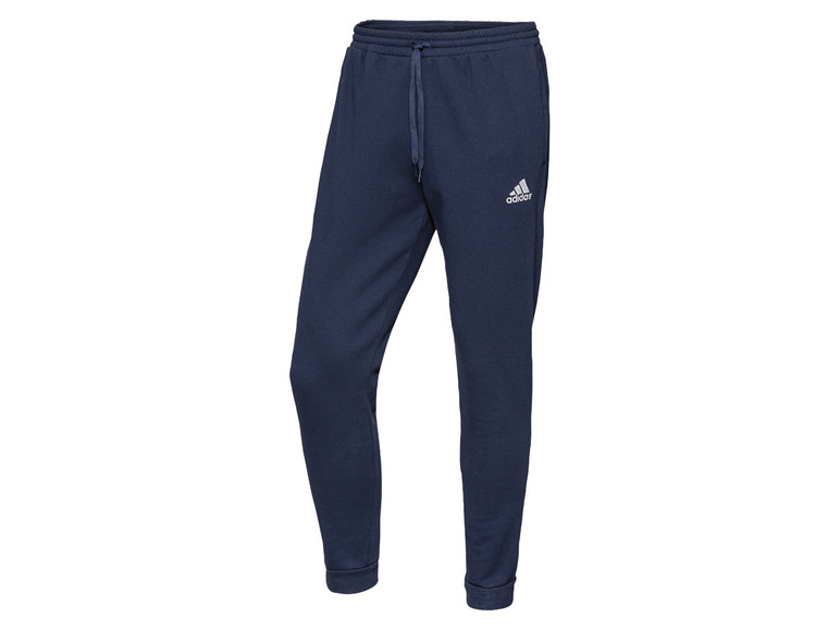 Heren jogging broek met logo en ribboorden