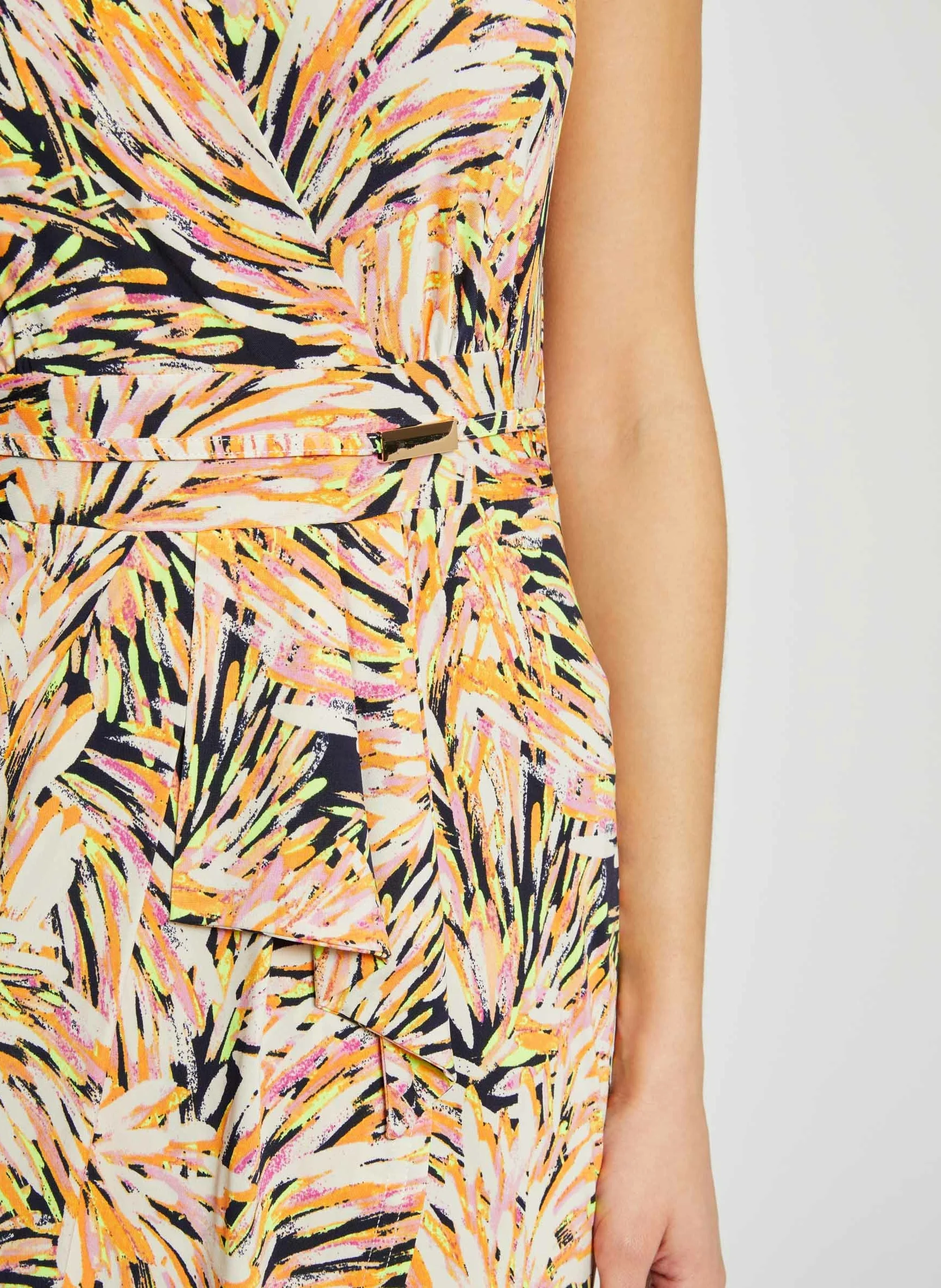 RUCH - Robe courte imprimée ceinturée | Multicolore