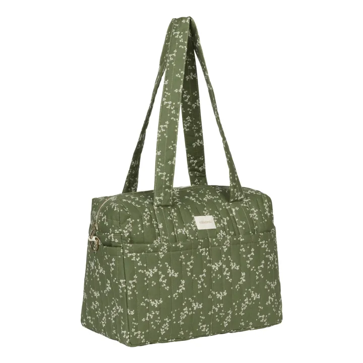 Nobodinoz Sac à langer Stories en coton bio | Vert