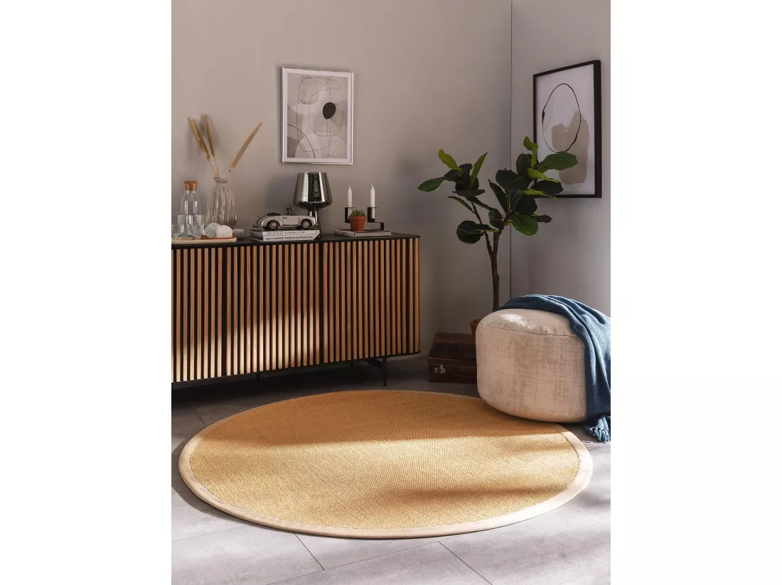 Tapis sisal Sana Beige ø 250 cm rond