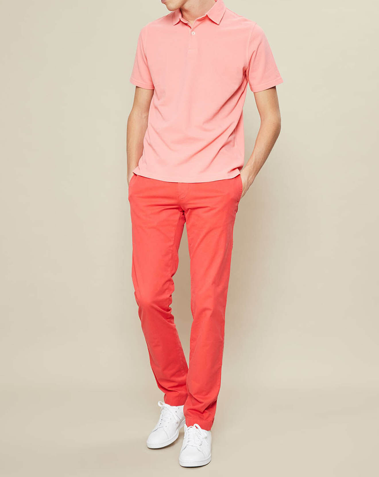 Hartford Pantalon chino Tucson coquelicot