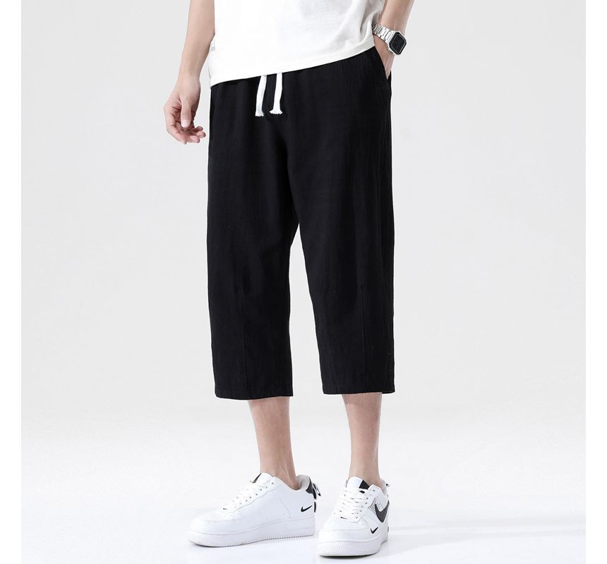 YIKES - Mid Rise Plain Capri Tapered Pants