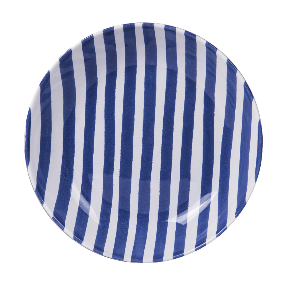 Assiette creuse Santiago bleu 22 cm (lot de 6) Table passion