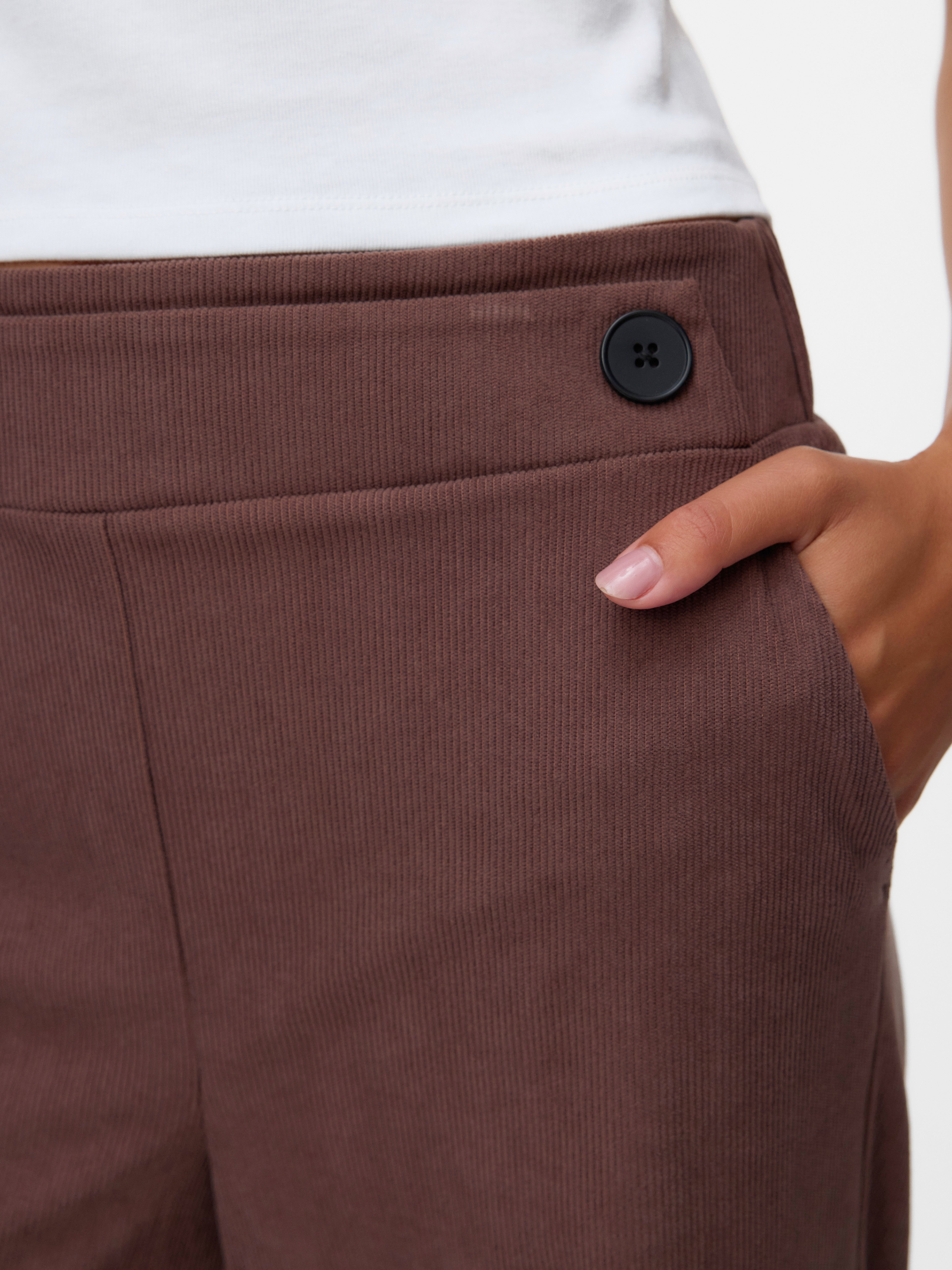 VMVILJA High waist Corduroy Broek