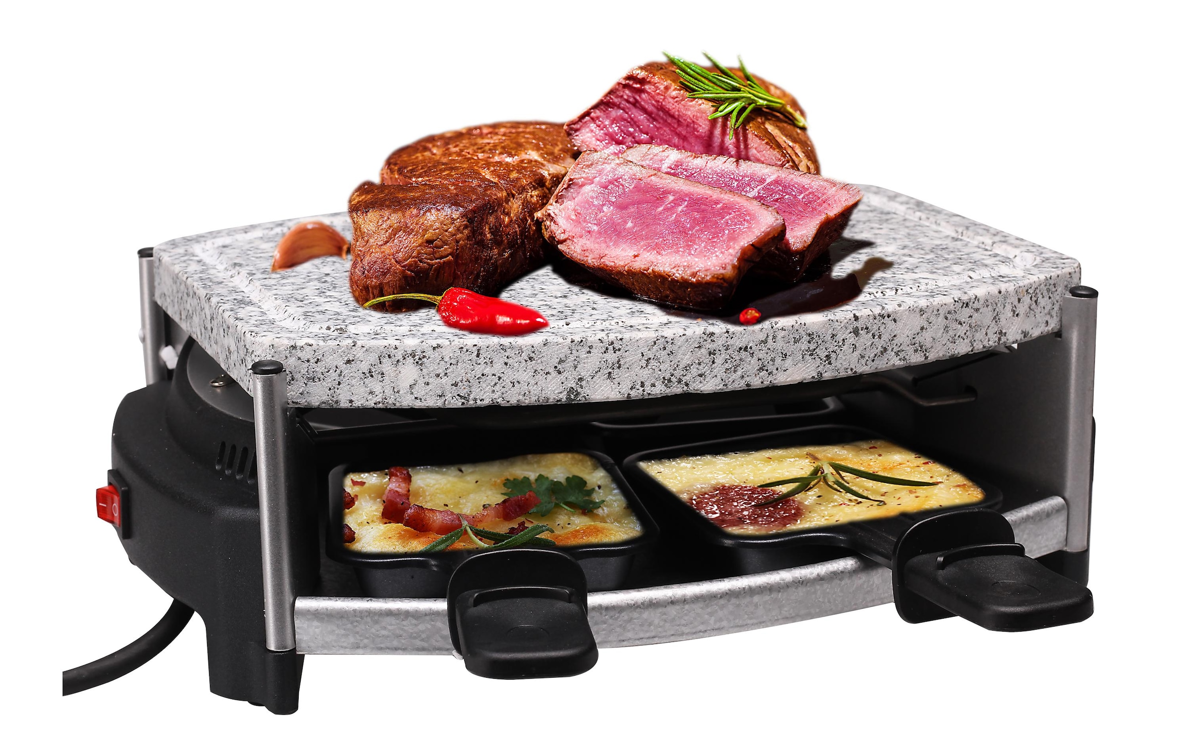 Nouvel Raclette »4 Grill« 500 W