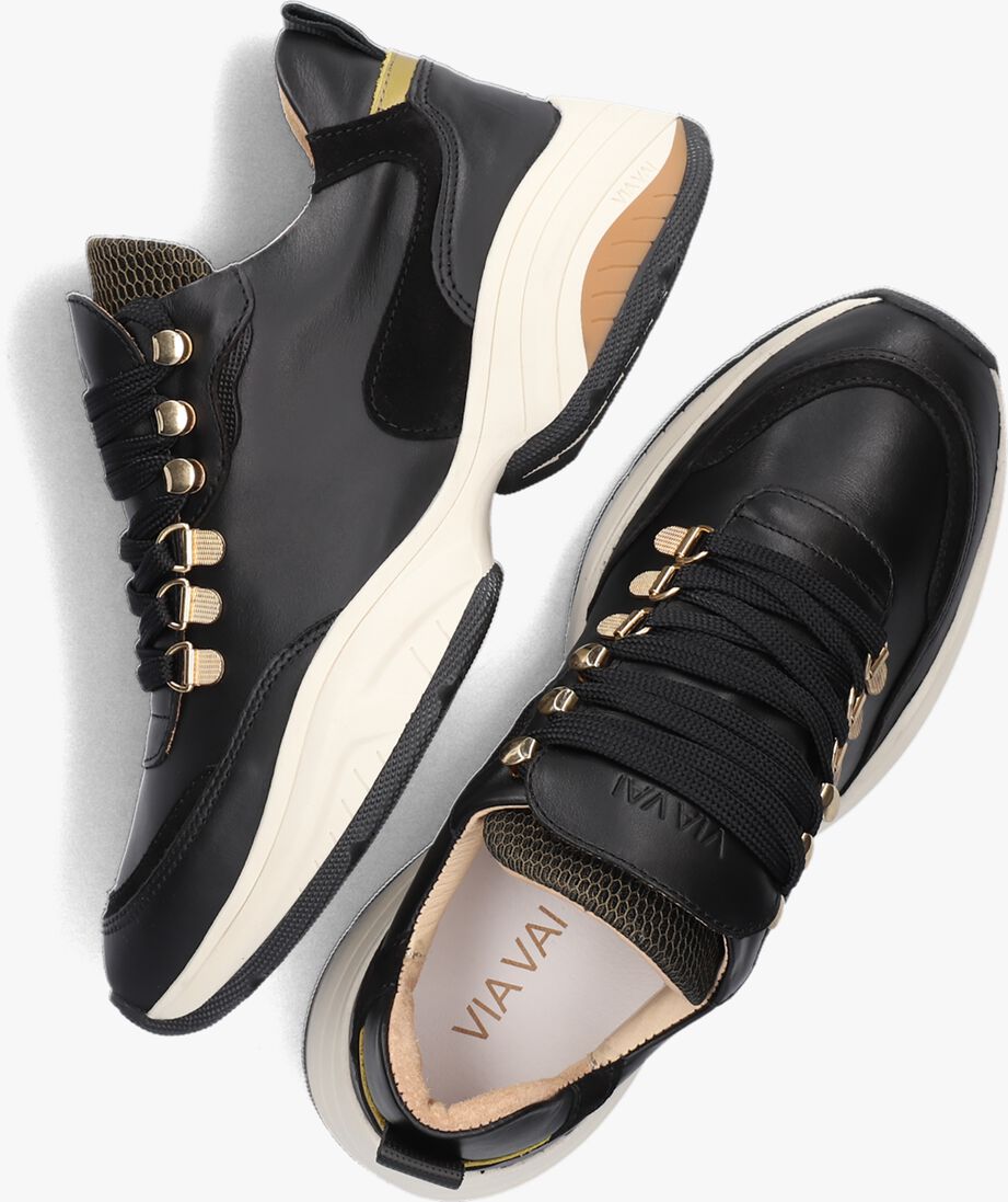 VIA VAI zwarte via vai lage sneakers pepper clay