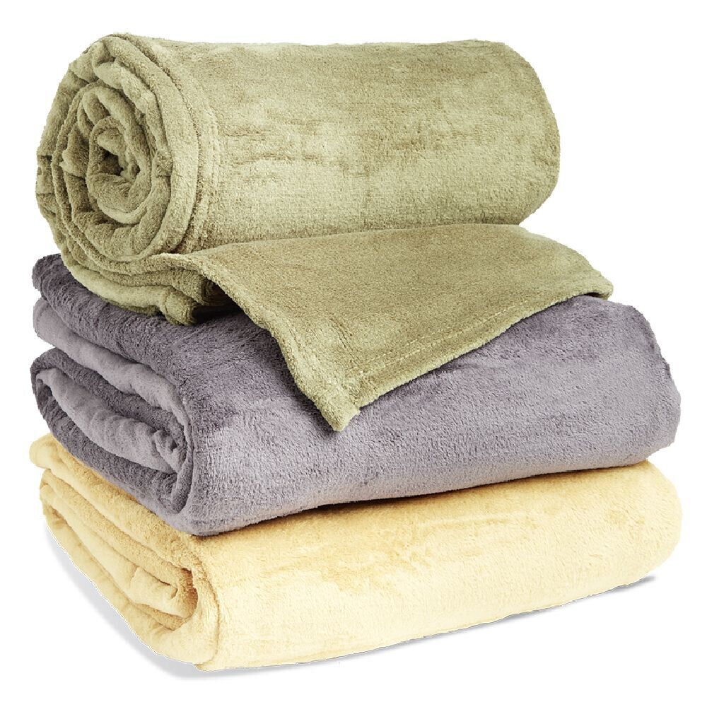 Couverture polaire 230x230cm grise