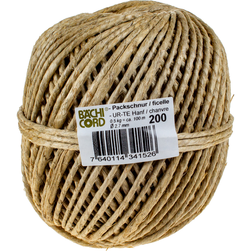 Bächi-Cord Schnur Hanf, 100 m