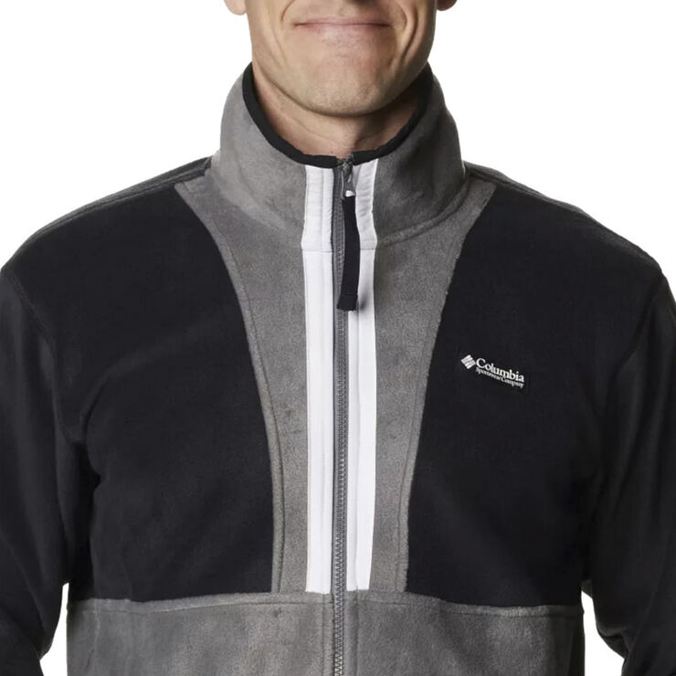 Columbia back bowl full zip fleece Black, city grey, white
