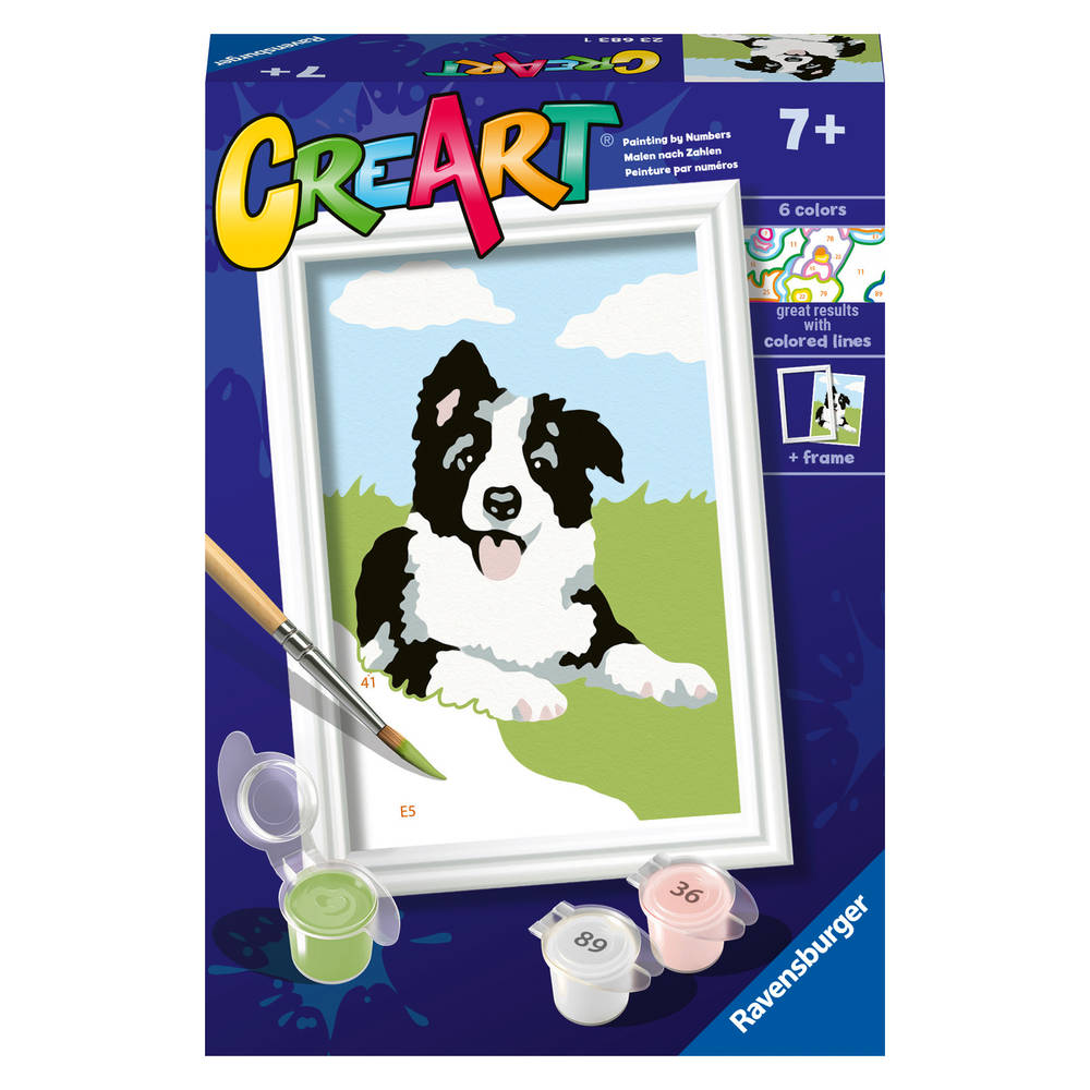 Ravensburger CreArt Schilderen op nummer bordercollie