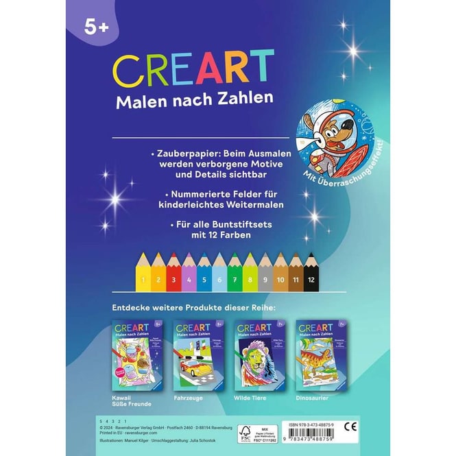 CreArt - Malen nach Zahlen - Weltraum