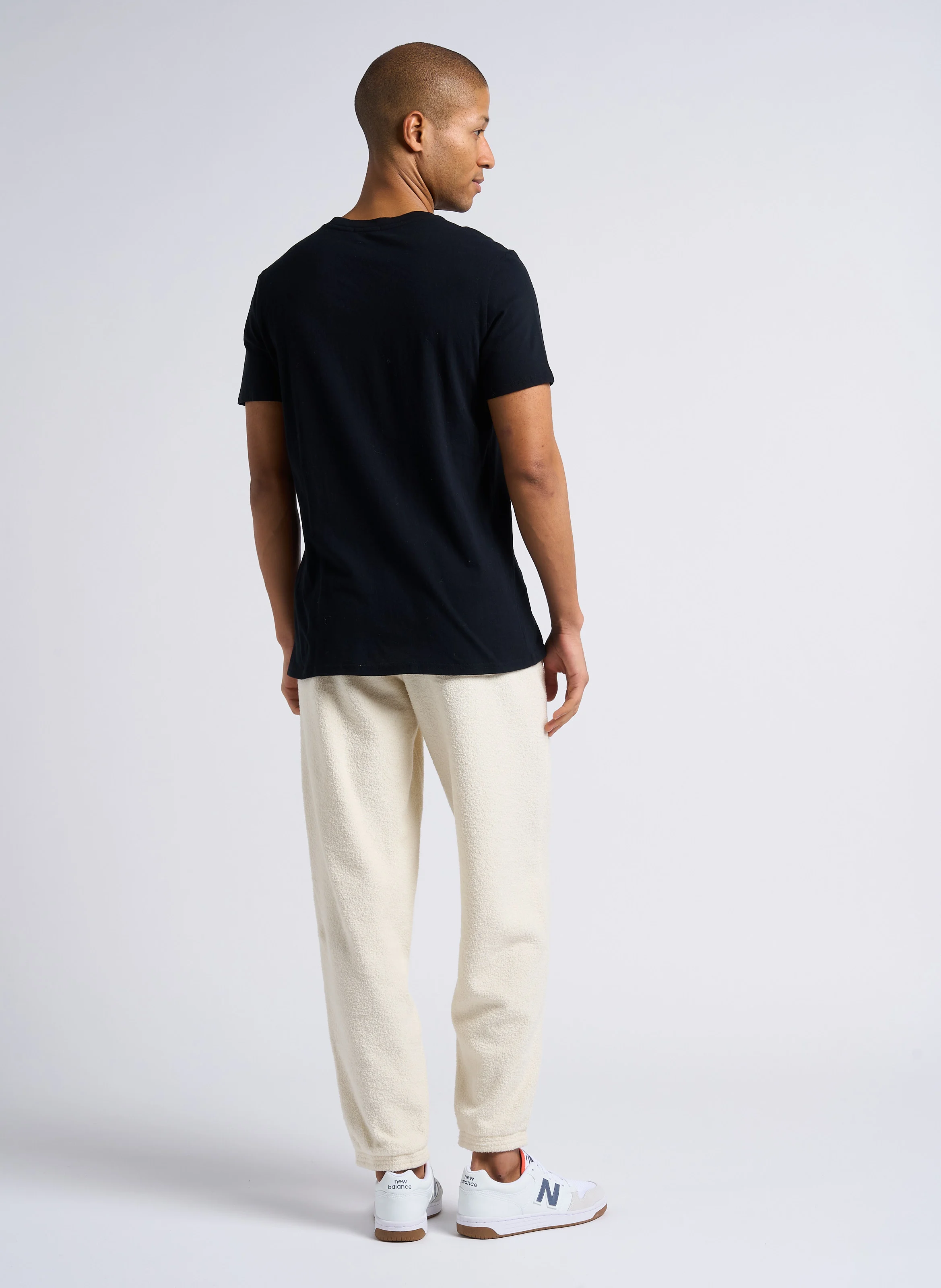 GAMIPY - Tee-shirt col V en coton | Noir