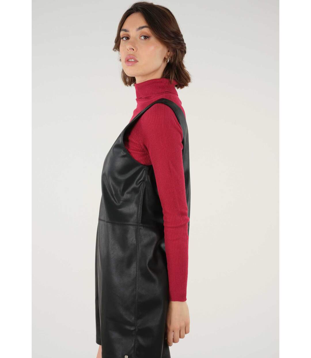 Robe en simili-cuir FREIJA