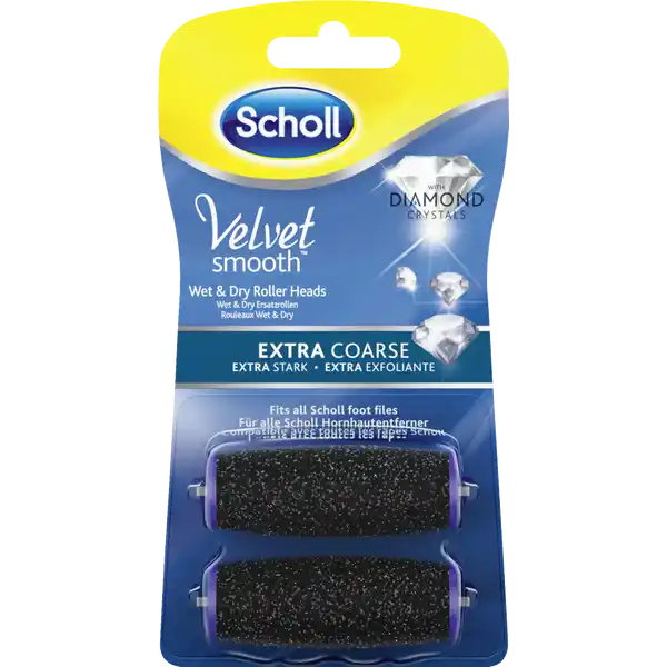 Velvet smooth Wet & Dry Ersatzrollen extra stark mit Diamantpartikeln