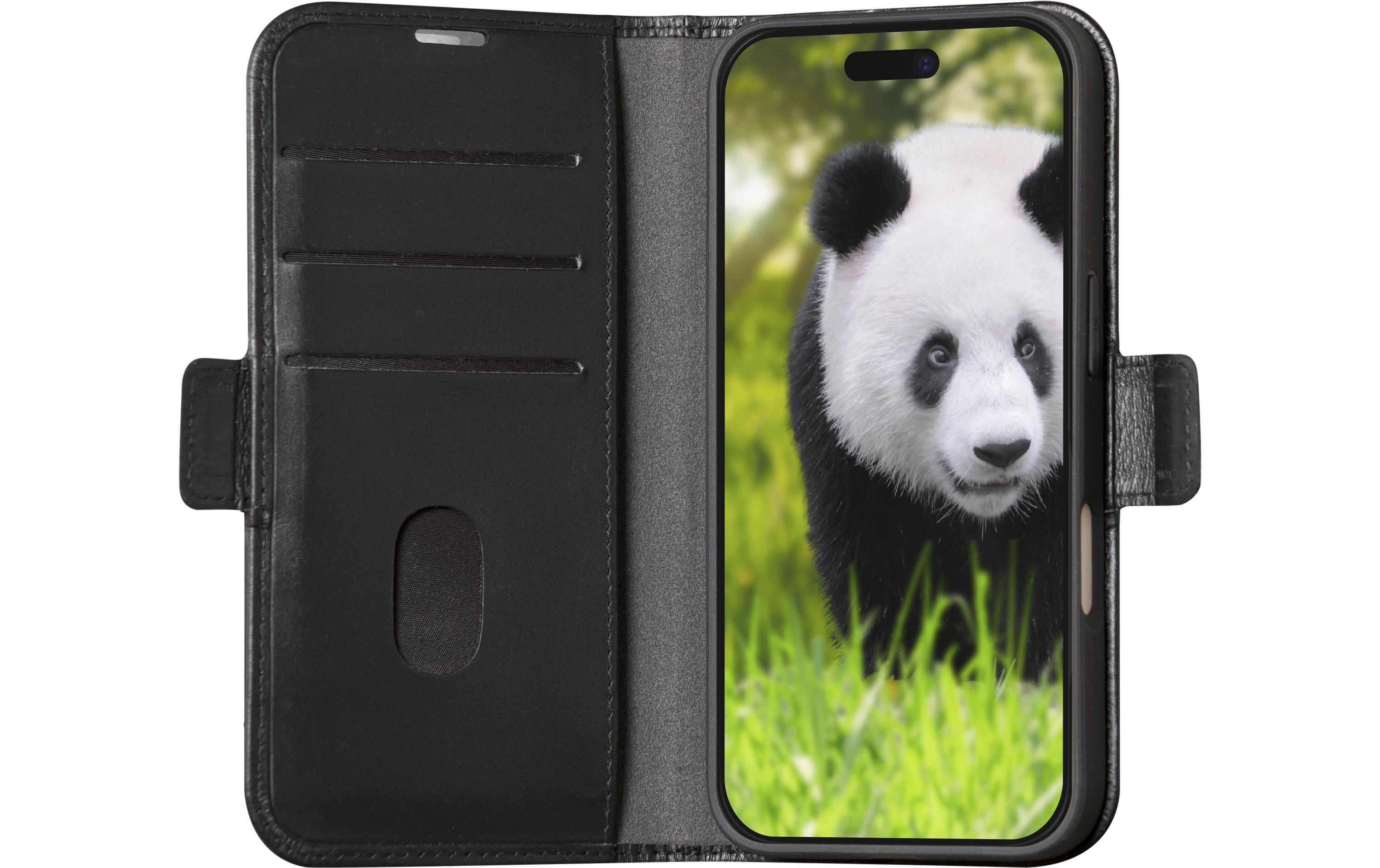 Book Cover Copenhagen iPhone 16 SchwarzSchutzhülle für das Apple iPhone 16