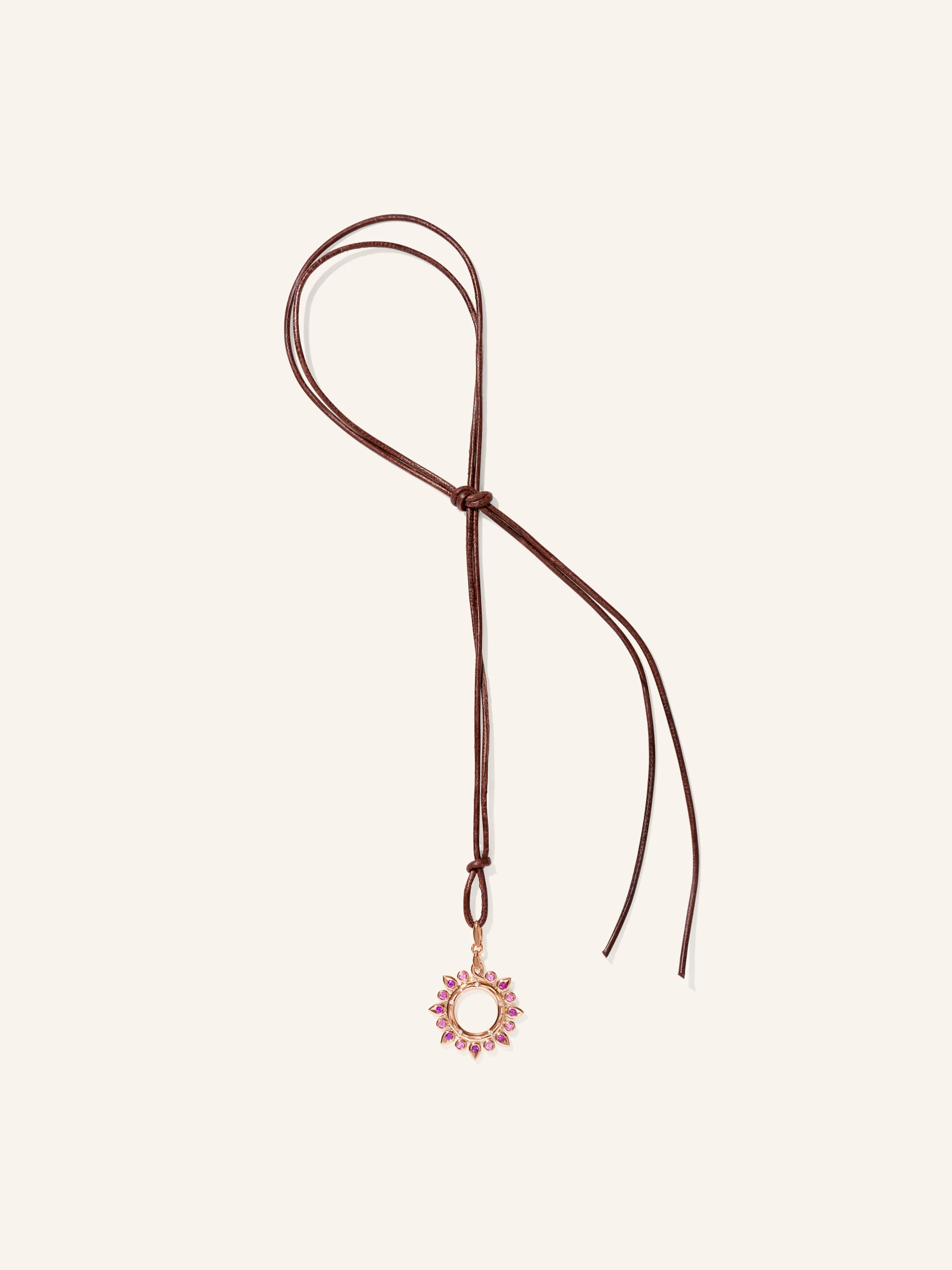 TAMARA COMOLLI Anhänger PENDANT GYPSY 'BLUSH' SUN SMALL 18K Roségold