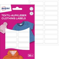AVERY Étiquette pour textile, 13x45mm, incl. marqueur, blanc