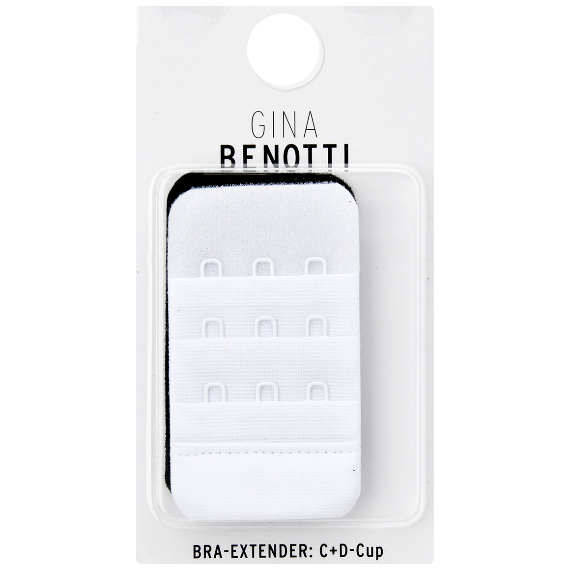 Gina Benotti 2 BH-Verlängerungen für C+D-Cup schwarz / weiss