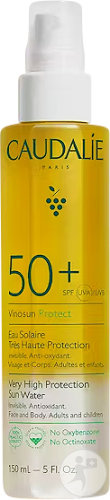 Caudalie Vinosun Protect Eau Solaire Très Haute Protection IP50+ Spray 150ml