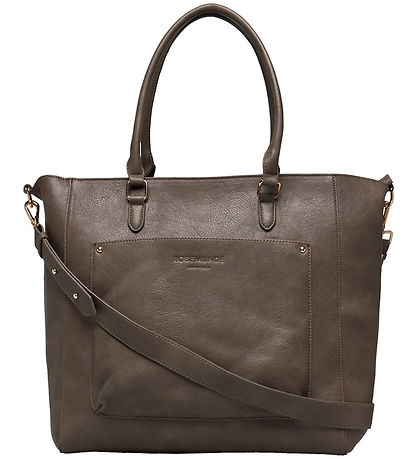 Rosmunde Shopper m. Clutch - 2 in 1 - Taupe Brown/Gold