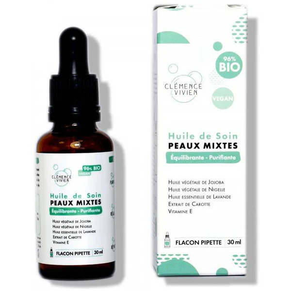 Clémence & vivien Huile de Soin Peau Mixte 30 mL