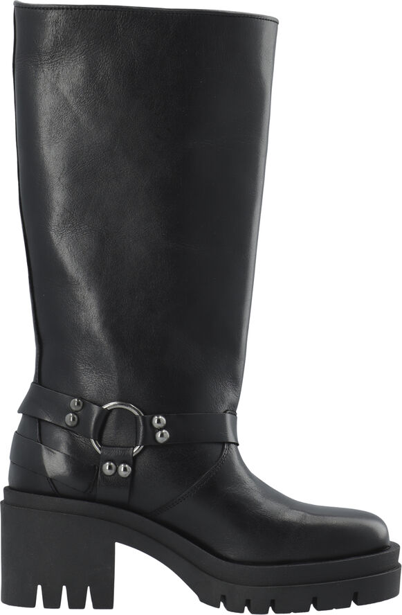 Bianco Edde Biker Buckle Boot #L Black
