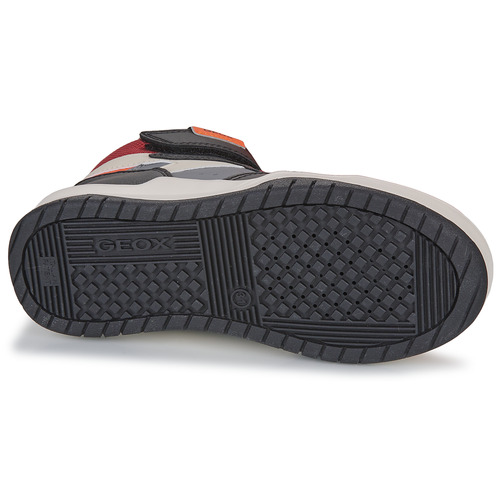 Geox - J PERTH BOY F - Noir / Gris / Orange