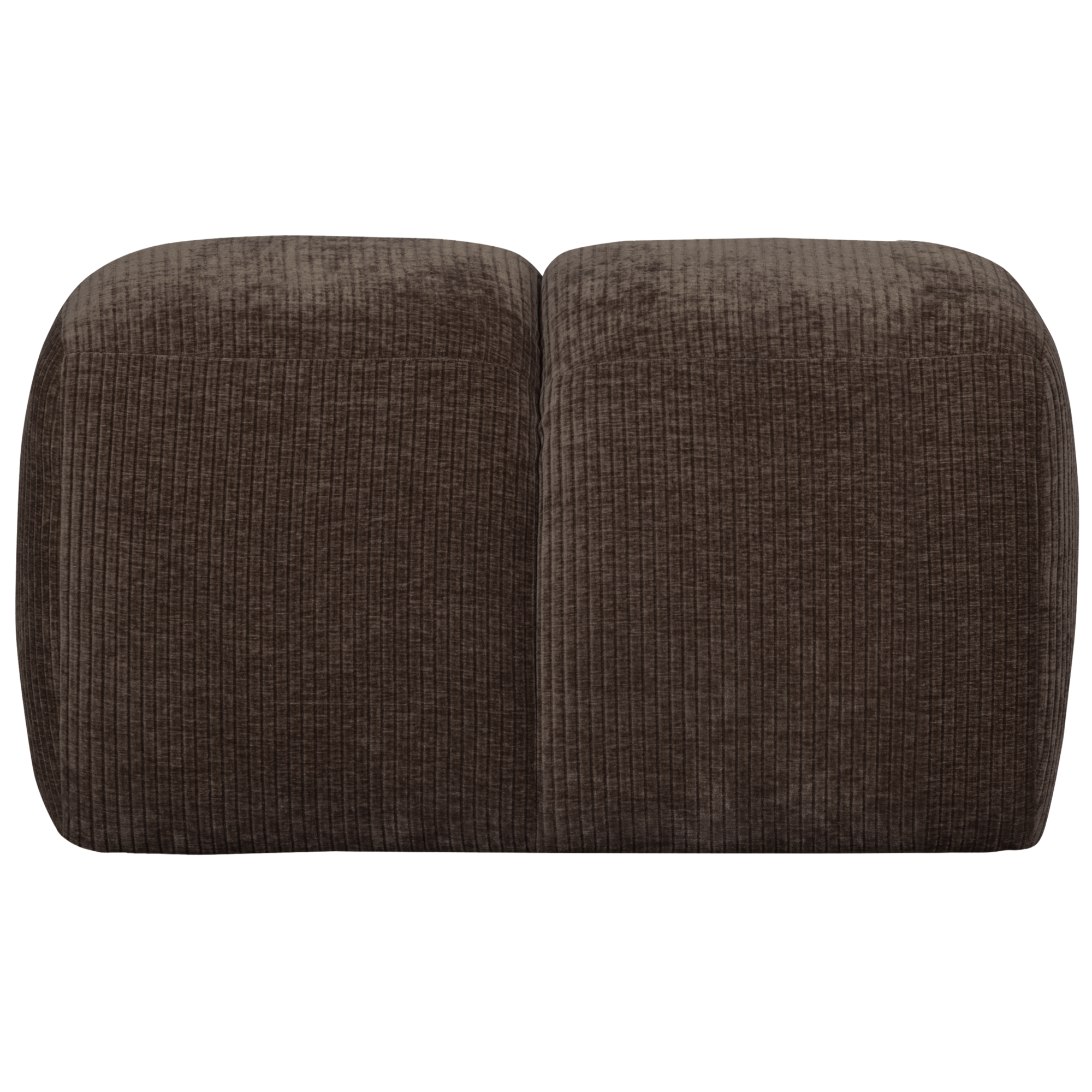 Poef Mojo Mojo Poef 45X84X64 cm - Geweven Ribstof - Bruin