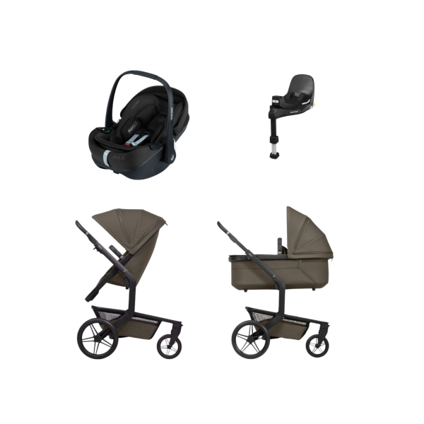 Joolz Day 5 Kinderwagen 2-in-1 - Navy Blue | Joolz X Maxi-Cosi Pebble 360 Pro 2 Autostoeltje | Maxi-Cosi FamilyFix 360 Pro