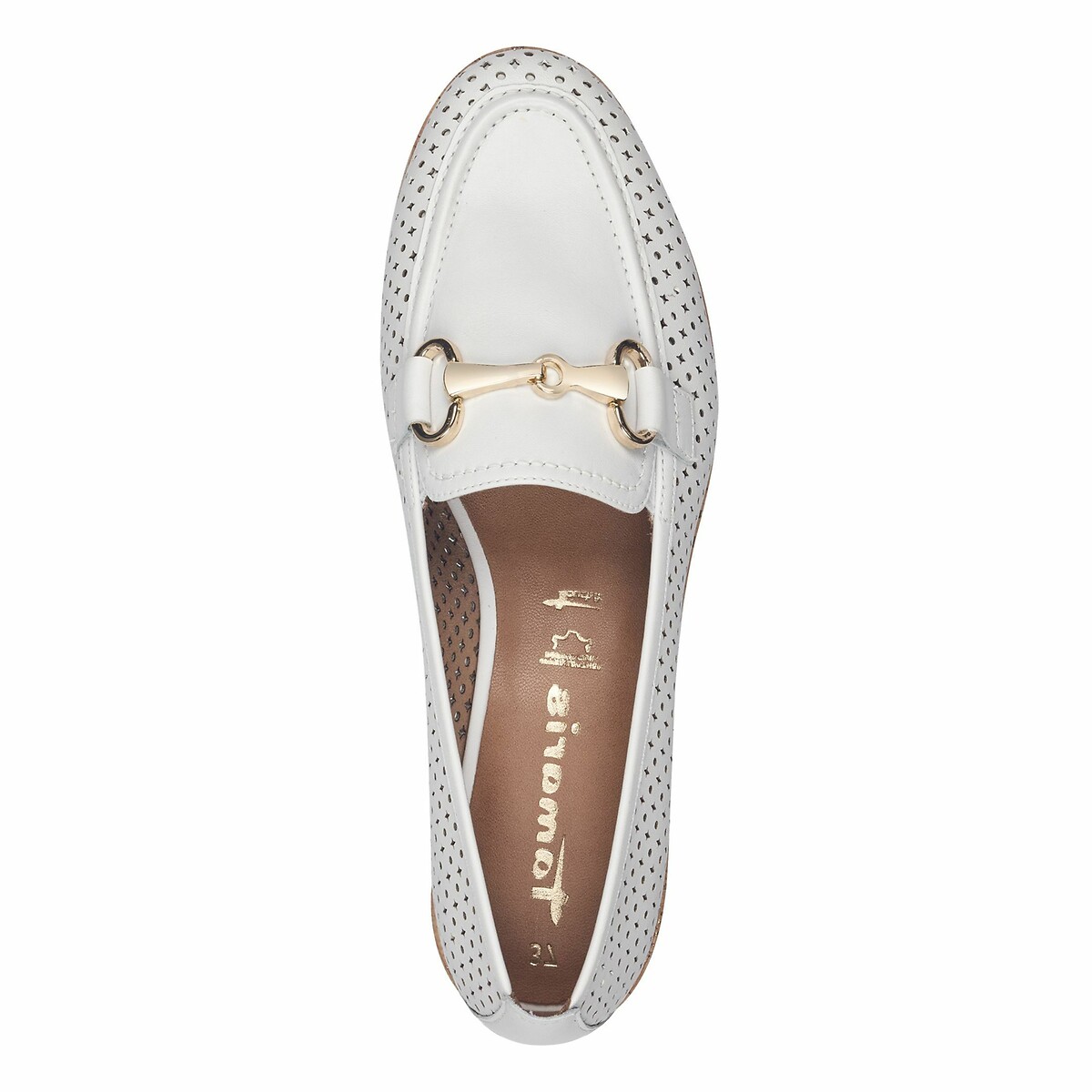 TAMARIS<br>Mocassins de couro vazado