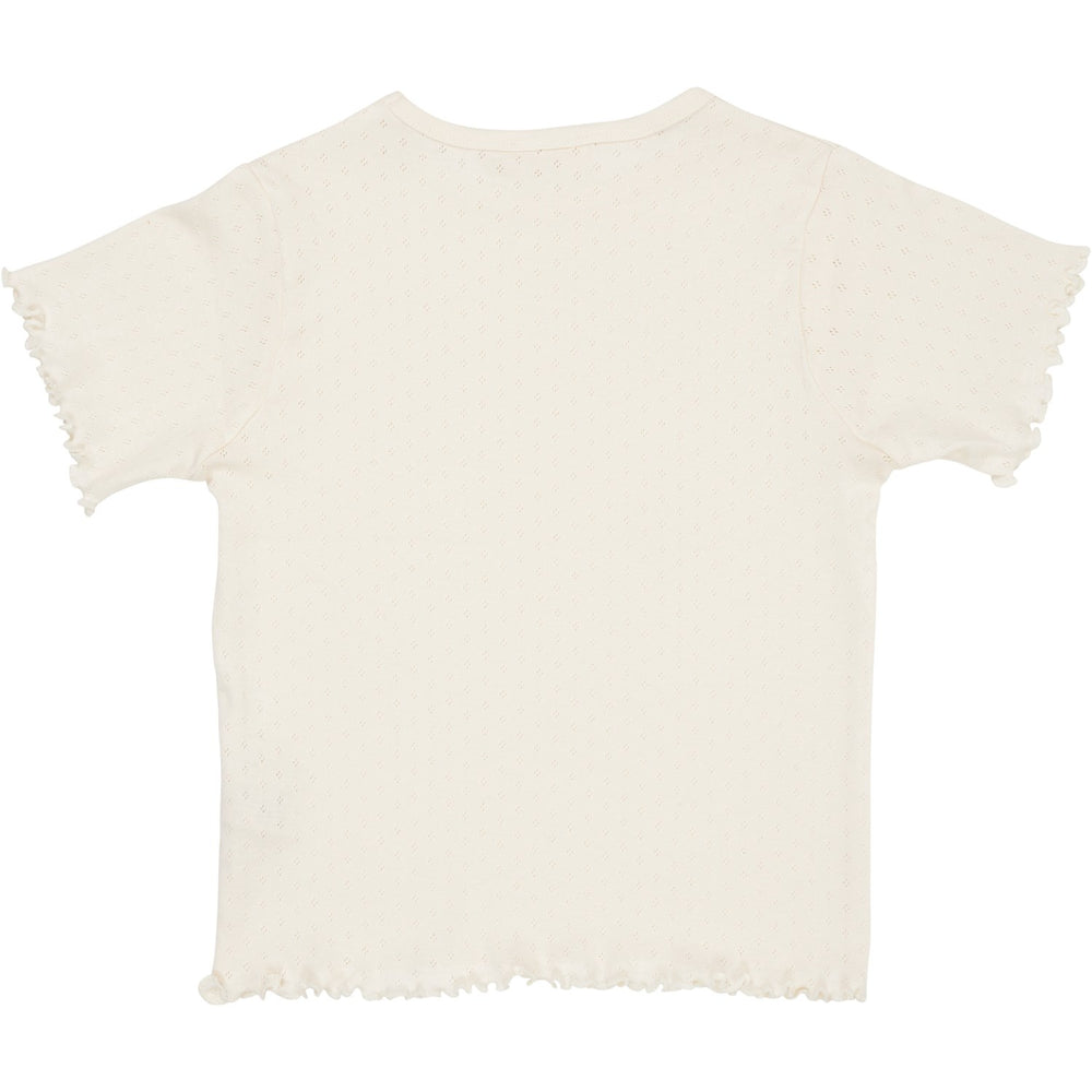 Køb COPENHAGEN COLORS Cream Summer Pointelle T-Shirt
