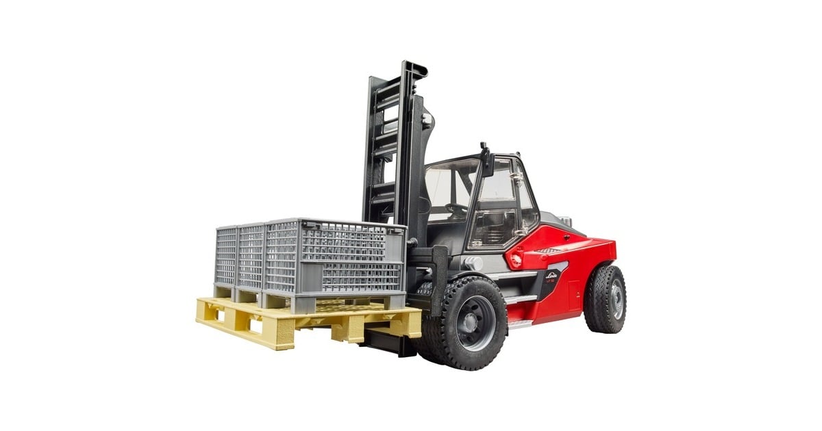 bruderLinde HT160S heftruck met pallet en 3 palletkooien  Modelvoertuig  (02513)