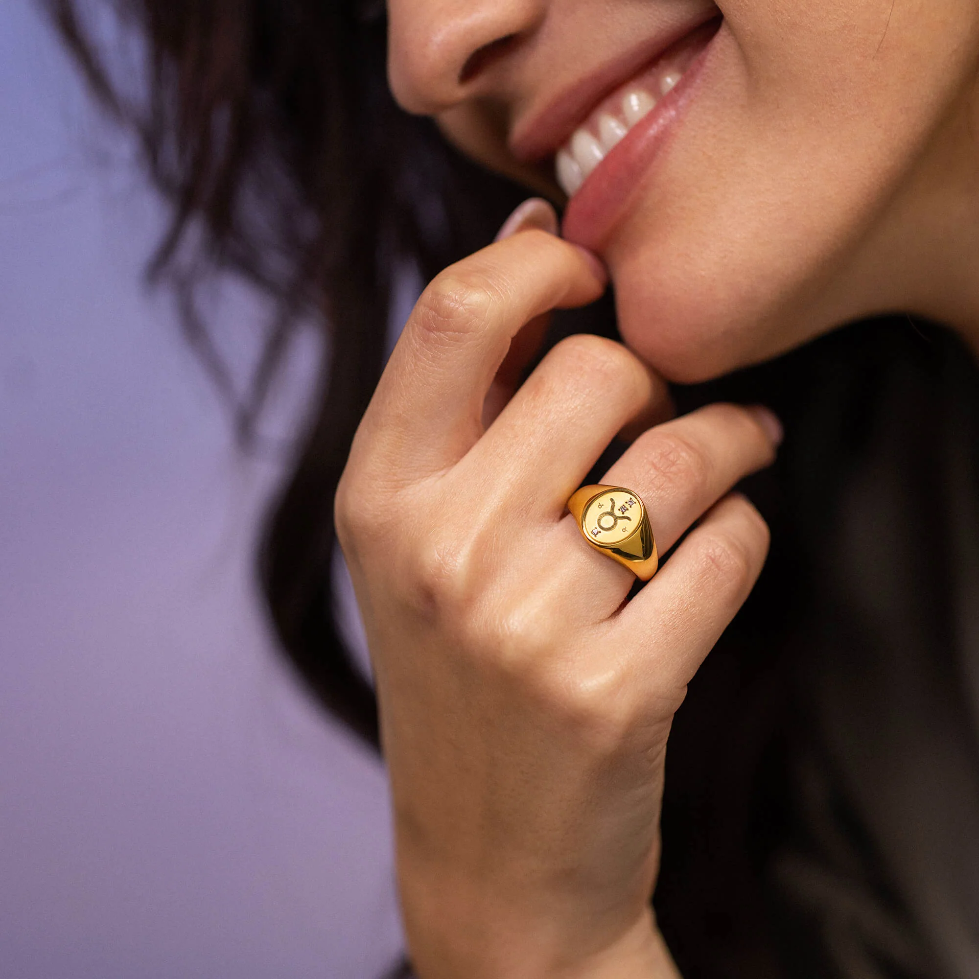 Stier Zodiac Ring