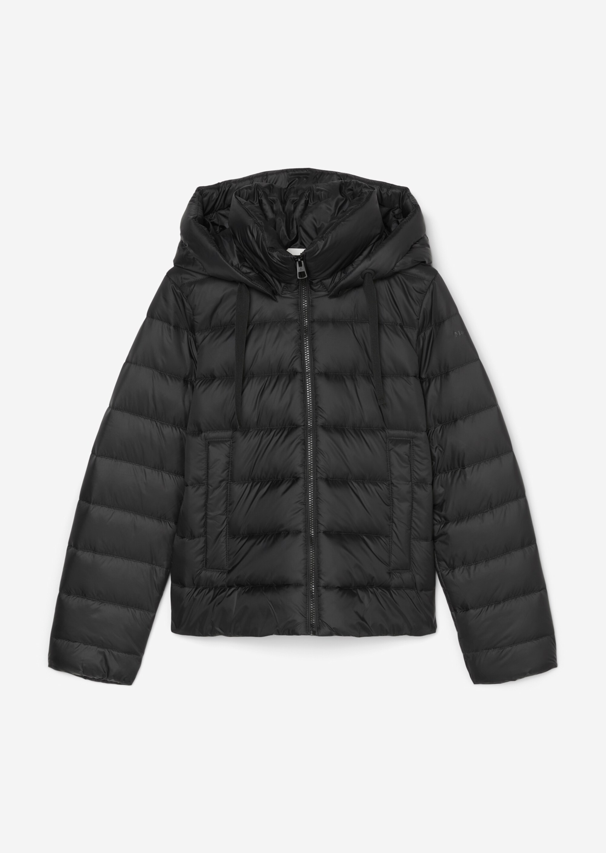 Leichte Kapuzen-Steppjacke regularaus recycelten Materialien