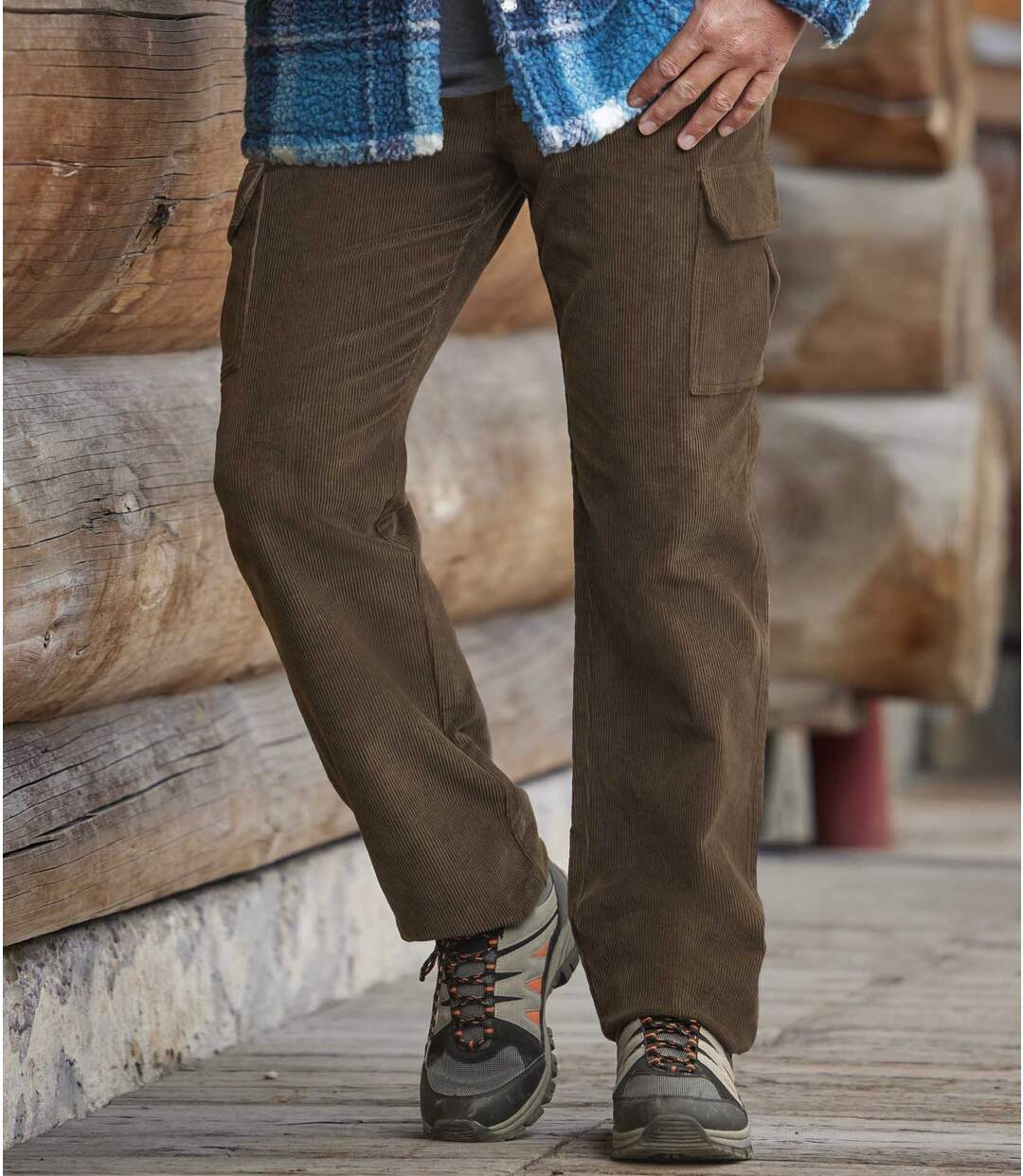 Pantalon Velours Cargo Confort
