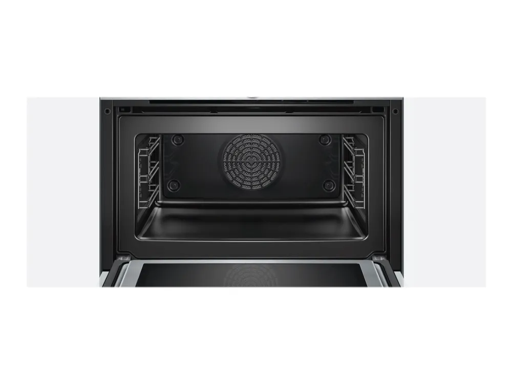 Siemens iQ700 CM633GBW1 - Kombinationsovn - til indbygning - niche - bredde: 56 cm - dybde: 55 cm - højde: 45 cm - hvid
